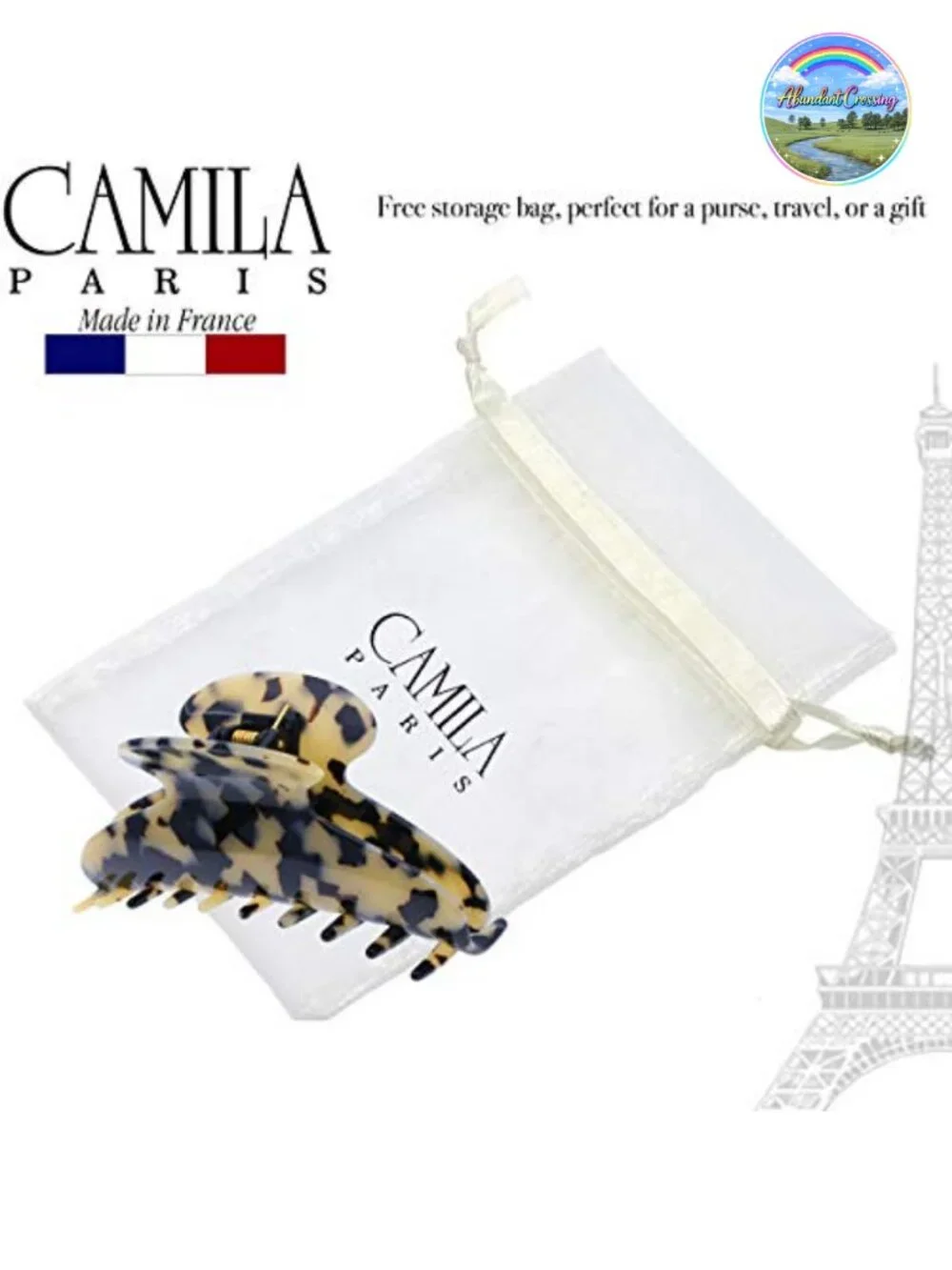 Extra Large French Hair Claw Clip for Thick Hair, Strong Hold, Cellulose Acetate